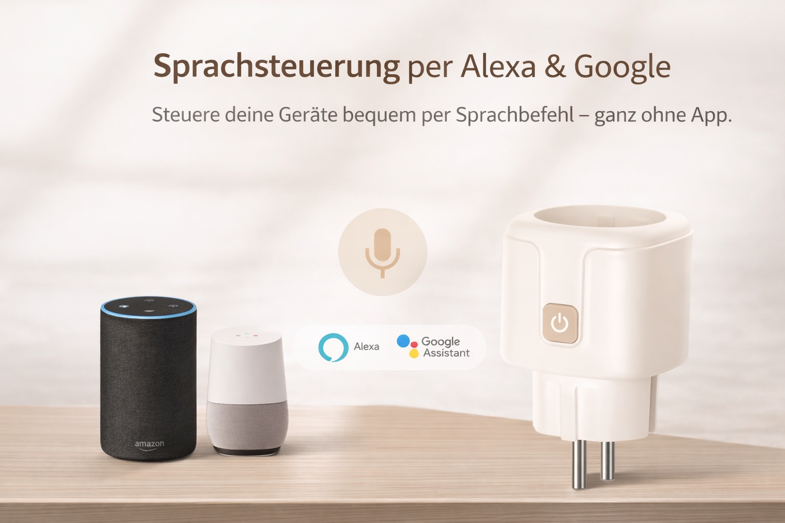 Smarte WLAN Steckdose 16A mit Energie-Monitor